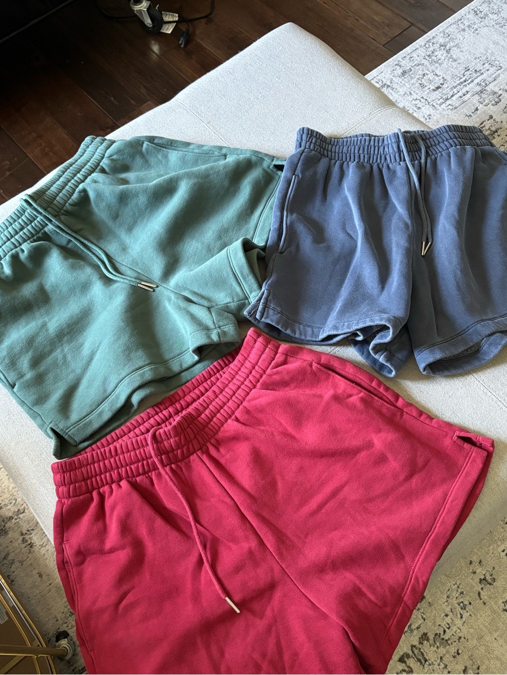Abercrombie & Fitch Vintage Style Sweat Shorts - set of three - Picture 8 of 8